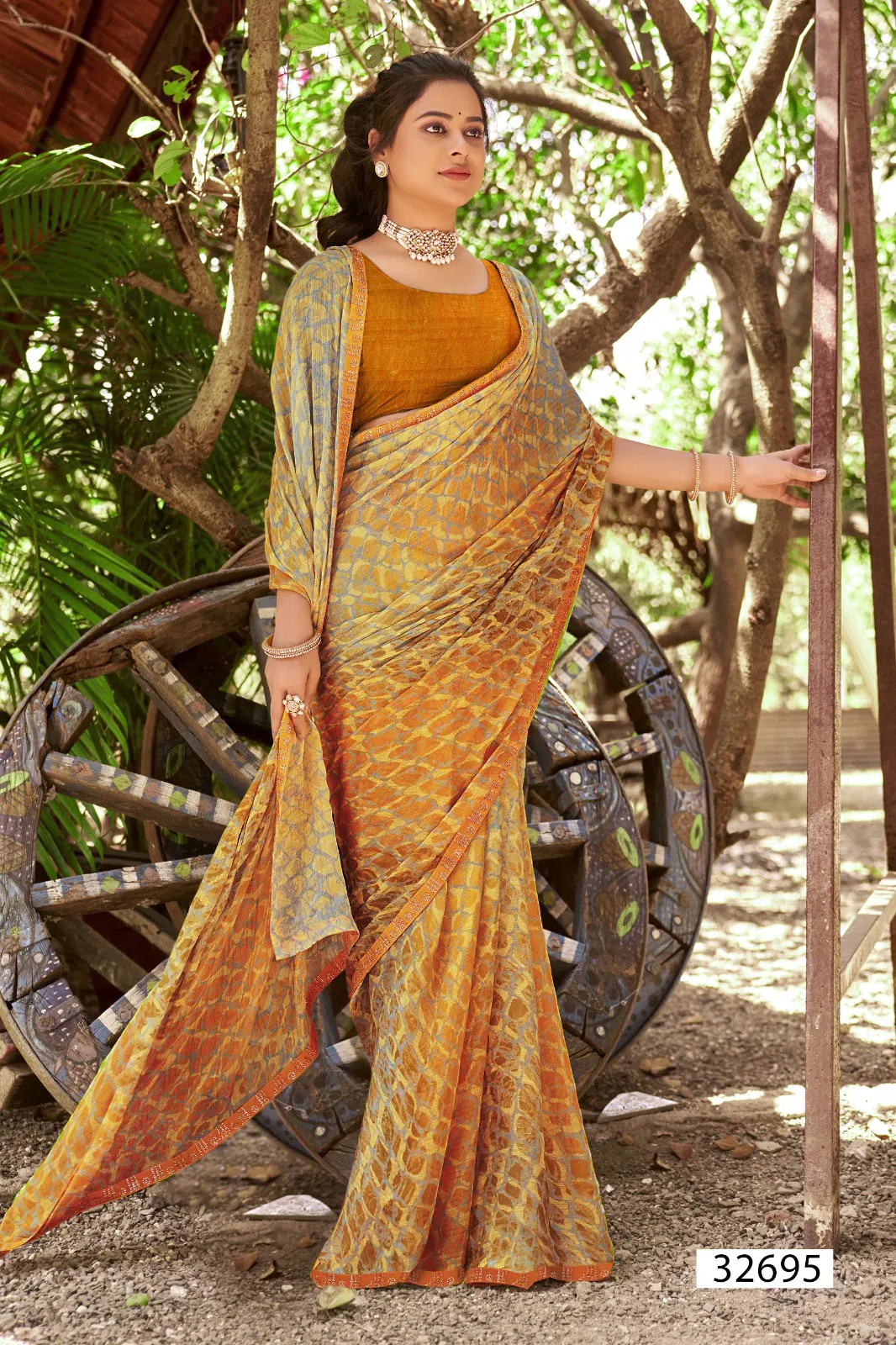 Masha Vol 2 By Vallabhi Georgette Printed Daily Wear Saree Suppliers In India